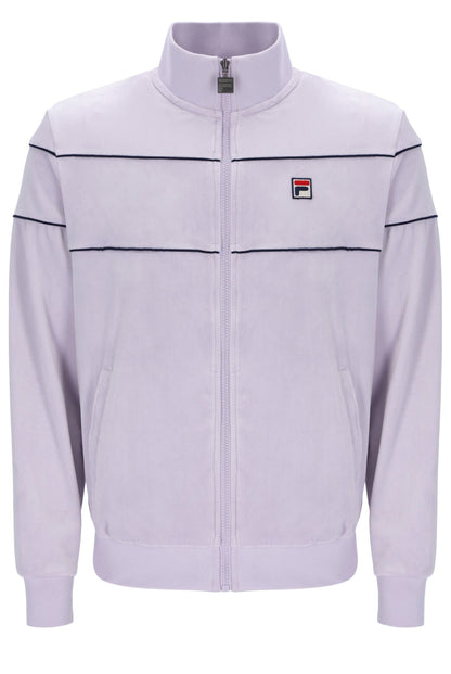 Misty Lilac Vittorio Velour Track Tops - Misty Lilac