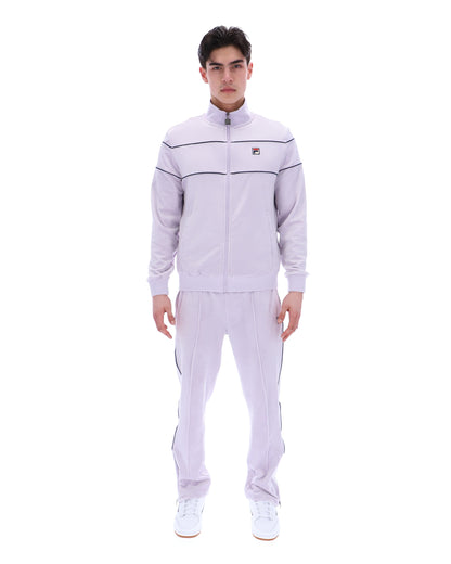 Misty Lilac Vittorio Velour Track Tops - Misty Lilac