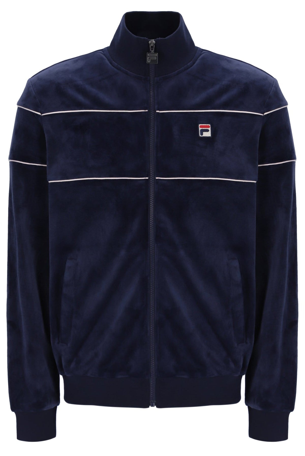 Fila Navy Vittorio Velour Track Top - Fila Navy