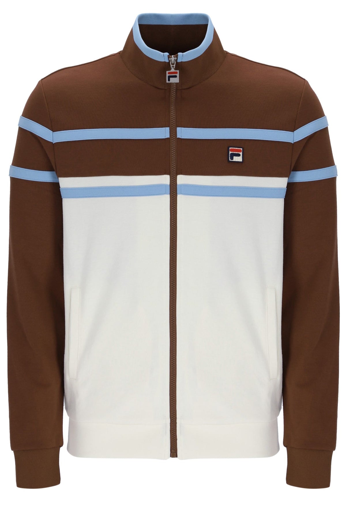 Gardenia Giovanni Contrast Panels Track Top - Gardenia
