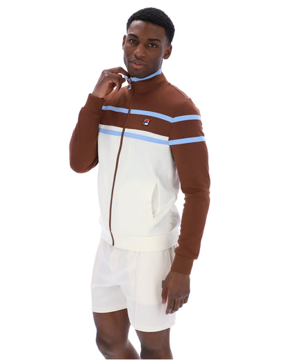 Gardenia Giovanni Contrast Panels Track Top - Gardenia