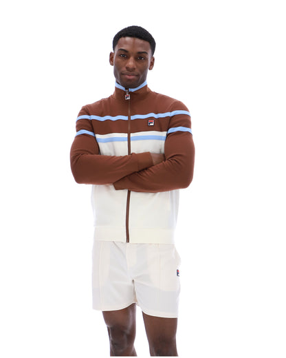 Gardenia Giovanni Contrast Panels Track Top - Gardenia