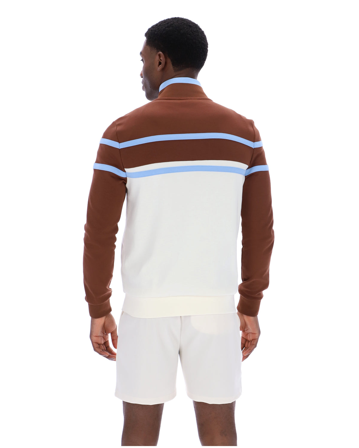 Gardenia Giovanni Contrast Panels Track Top - Gardenia