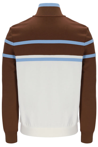 Gardenia Giovanni Contrast Panels Track Top - Gardenia
