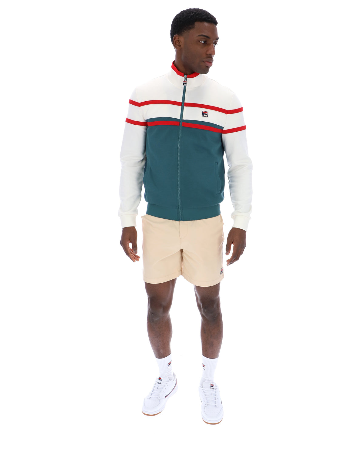 Mediterranea Giovanni Contrast Panels Track Top - Mediterranea