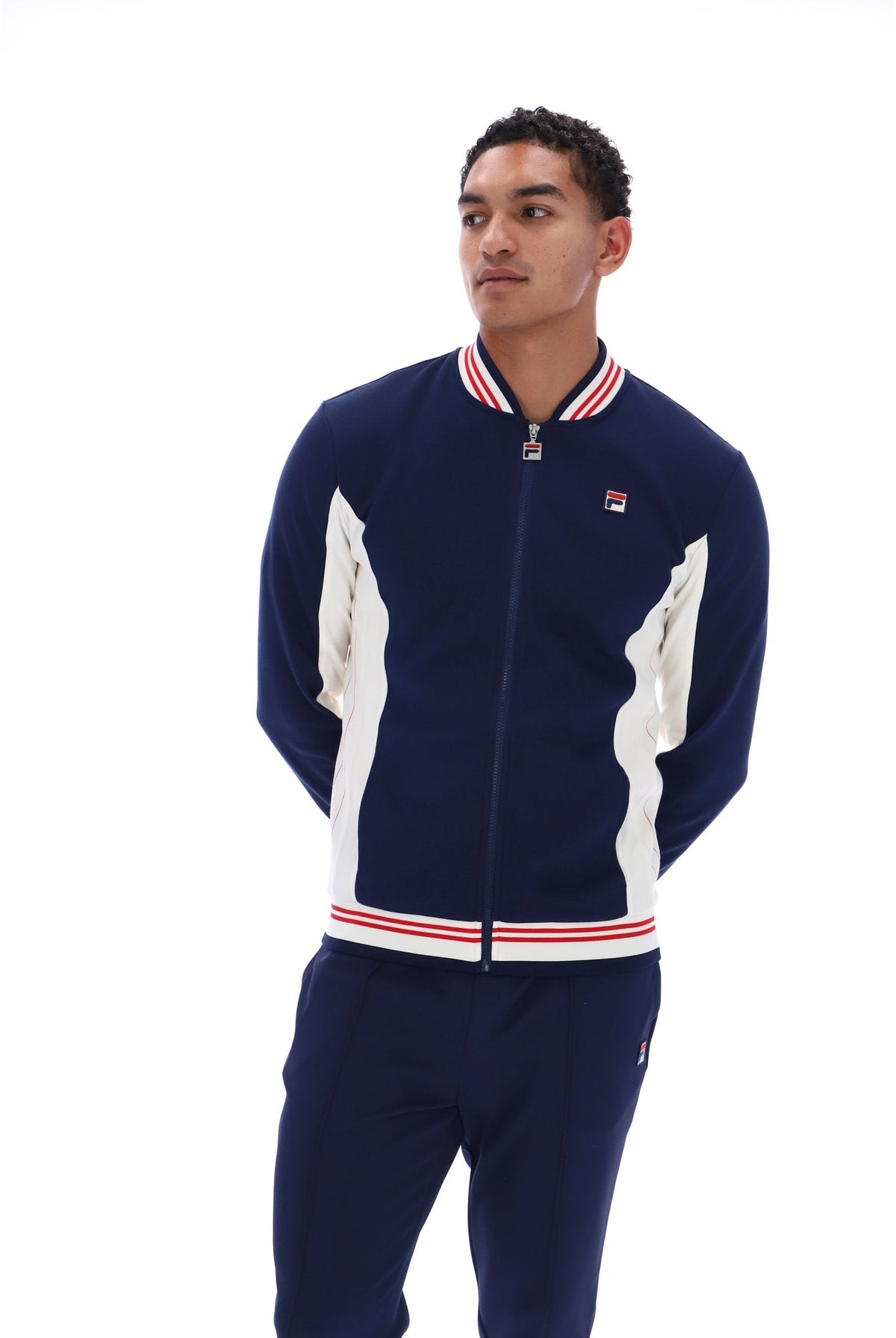Peacoat Settanta Baseball Track Top - Peacoat
