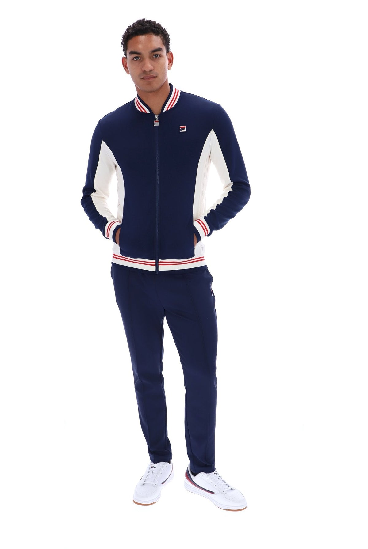Peacoat Settanta Baseball Track Top - Peacoat