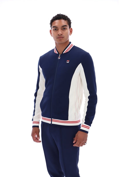 Peacoat Settanta Baseball Track Top - Peacoat