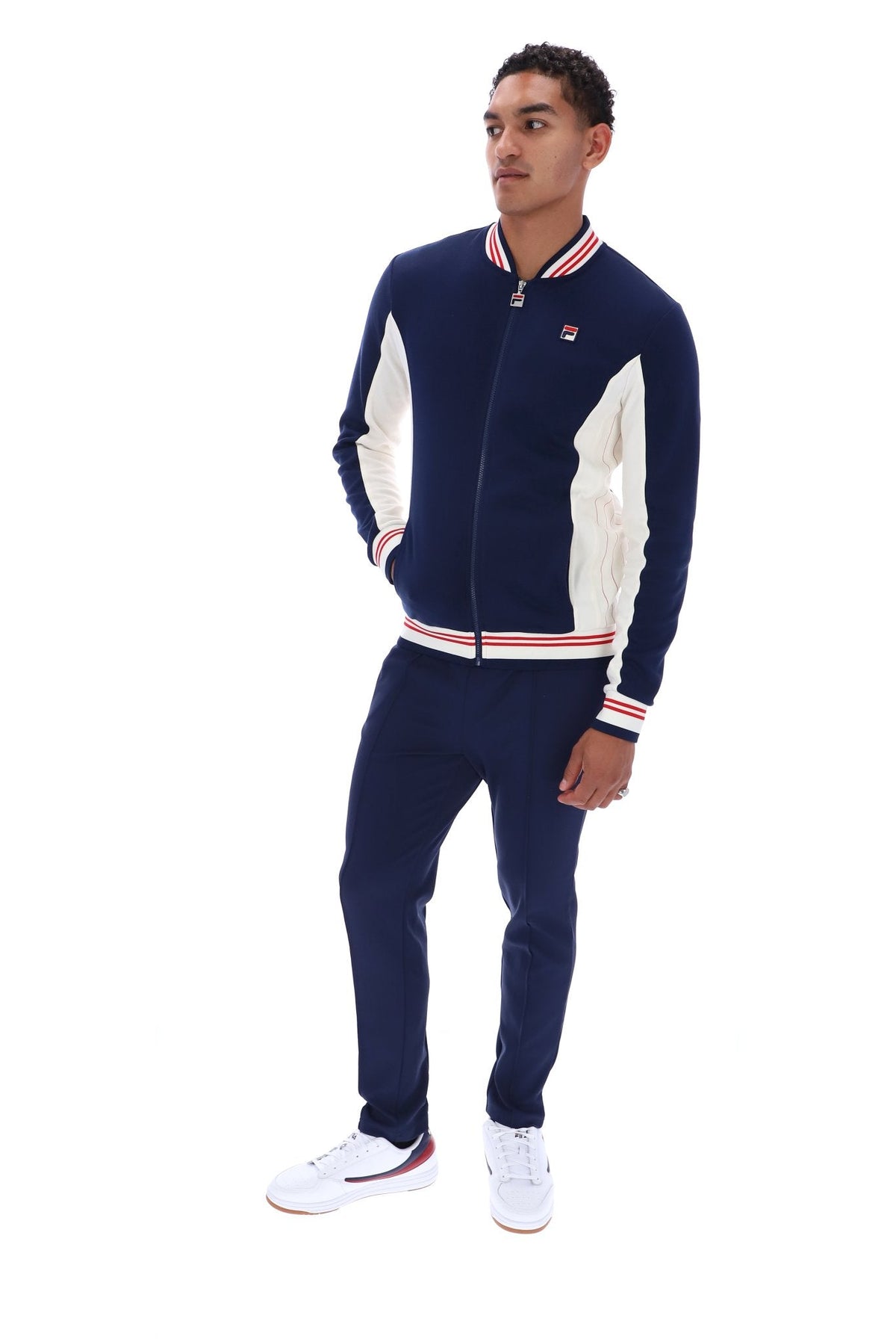 Peacoat Settanta Baseball Track Top - Peacoat