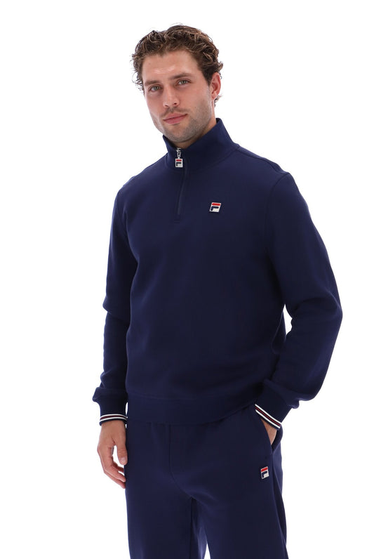 Fila Navy Ramy F-Box 1/4 Zip Up Jumper - Fila Navy