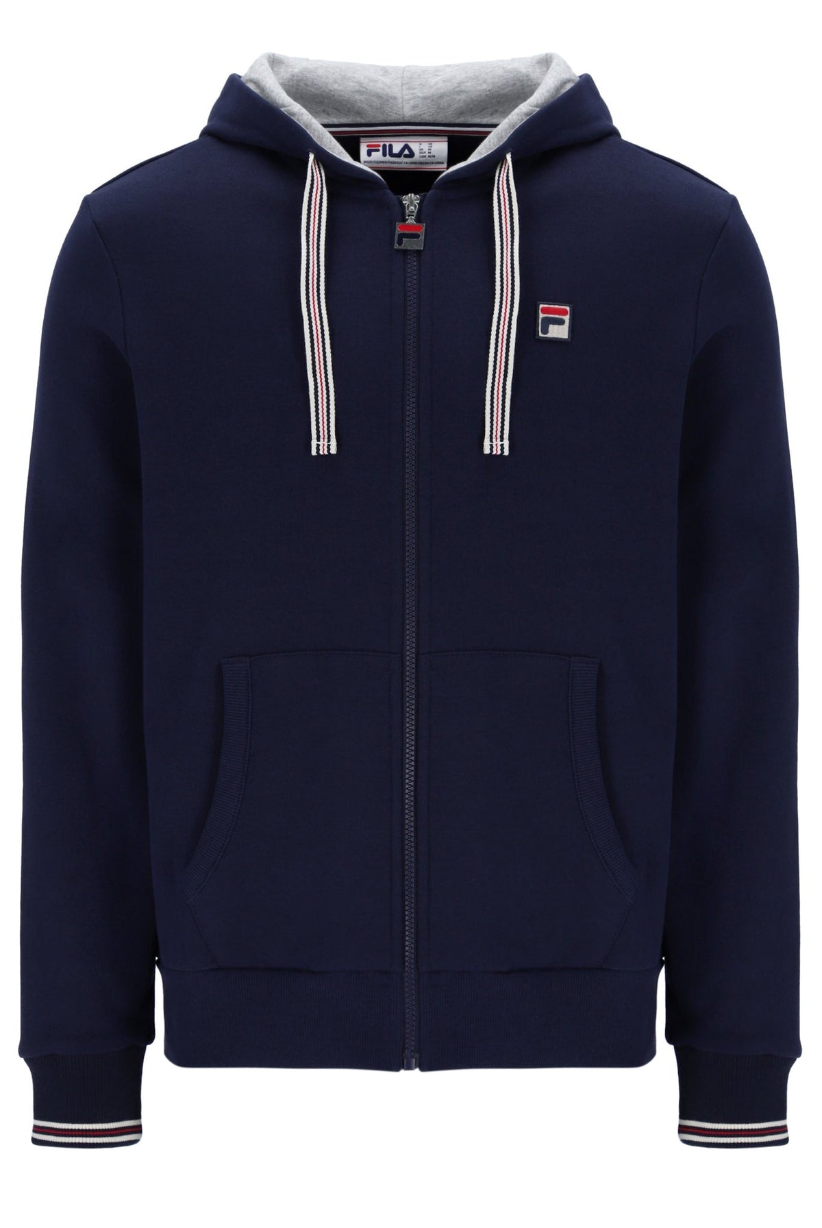 Fila Navy Tenconi Zip Up Hoodie - Fila Navy