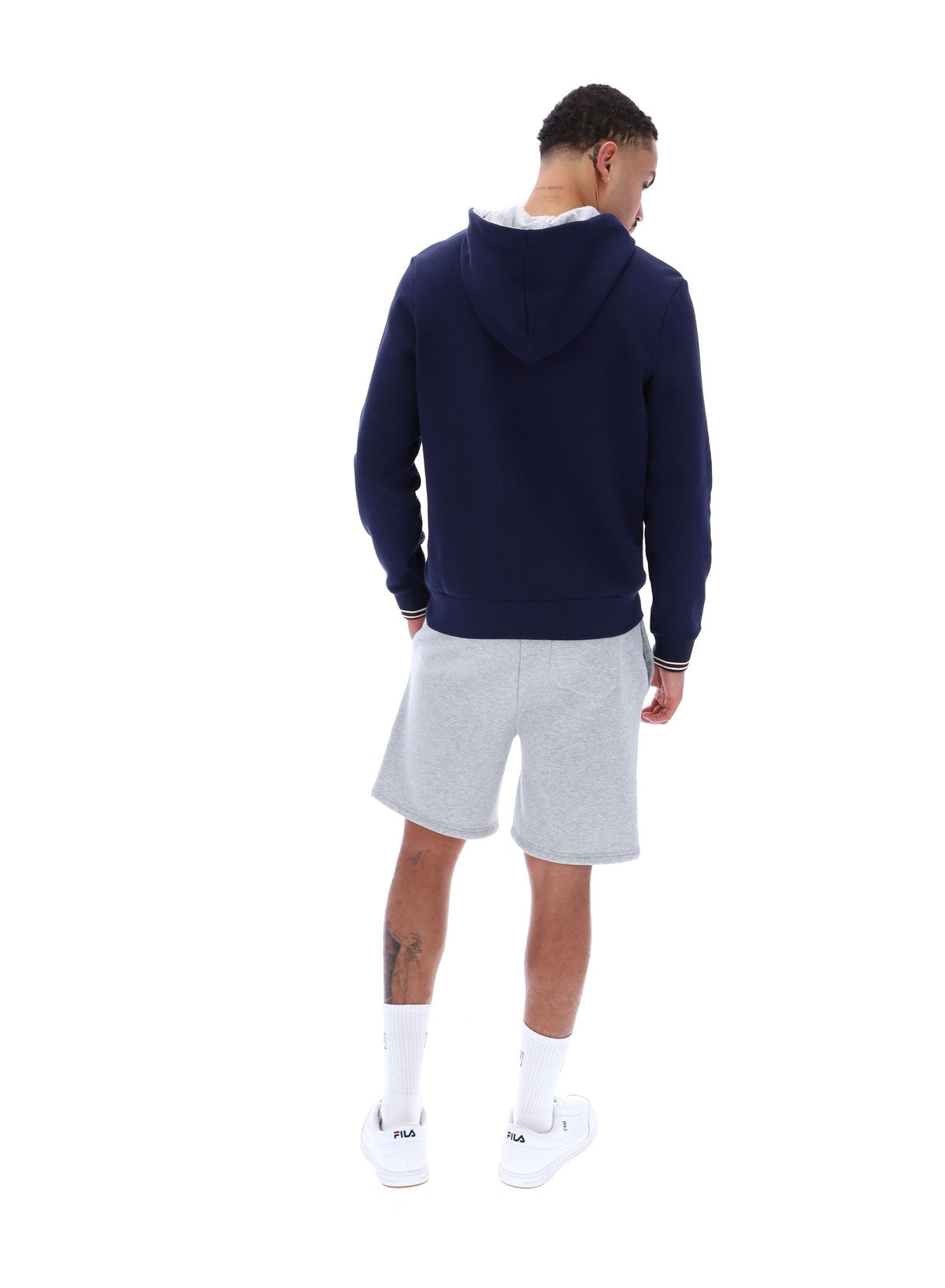 Fila Navy Tenconi Zip Up Hoodie - Fila Navy