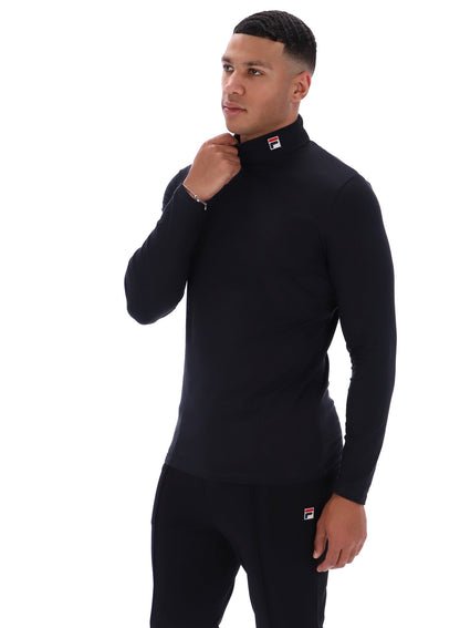 Black 19th Classic Roll Neck Sweater - Black
