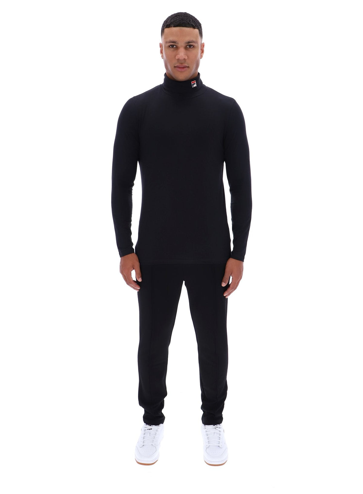 Black 19th Classic Roll Neck Sweater - Black