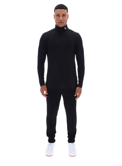 Black 19th Classic Roll Neck Sweater - Black