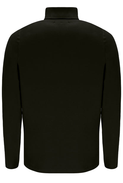 Black 19th Classic Roll Neck Sweater - Black
