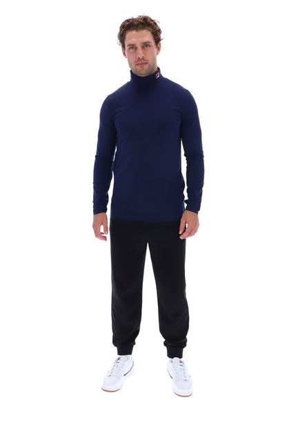 Peacoat 19th Classic Roll Neck Sweater - Peacoat