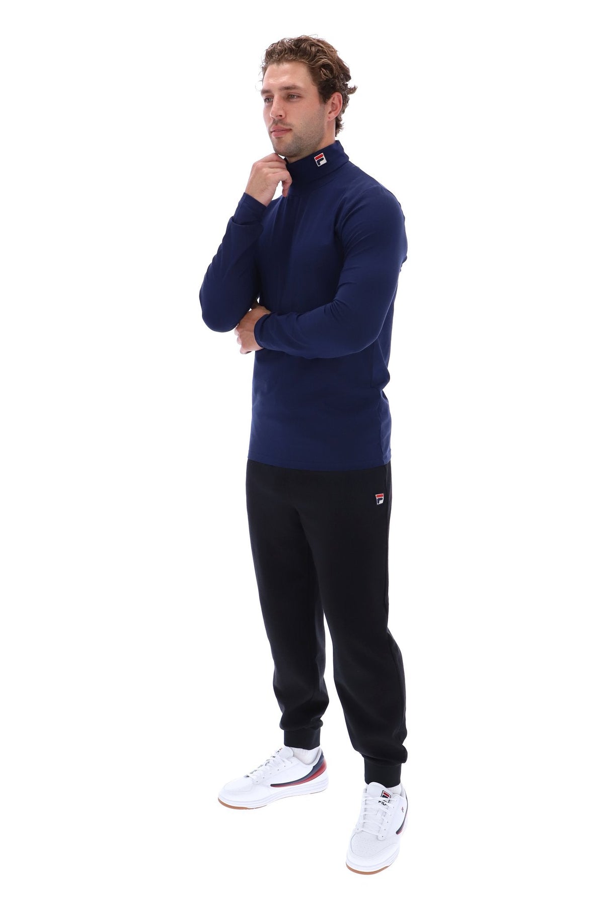 Peacoat 19th Classic Roll Neck Sweater - Peacoat