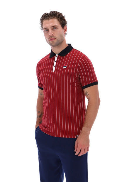 Sun Dried Tomato BB1 Classic Vintage Striped Polo - Sun Dried Tomato