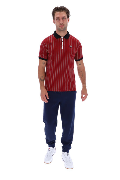 Sun Dried Tomato BB1 Classic Vintage Striped Polo - Sun Dried Tomato