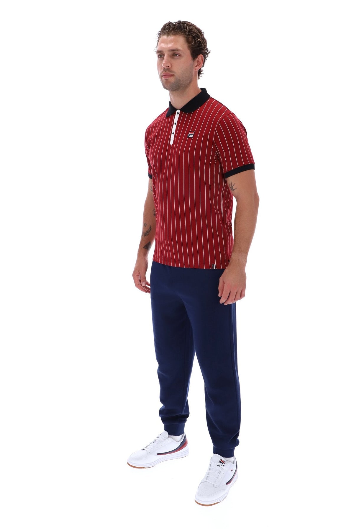 Sun Dried Tomato BB1 Classic Vintage Striped Polo - Sun Dried Tomato