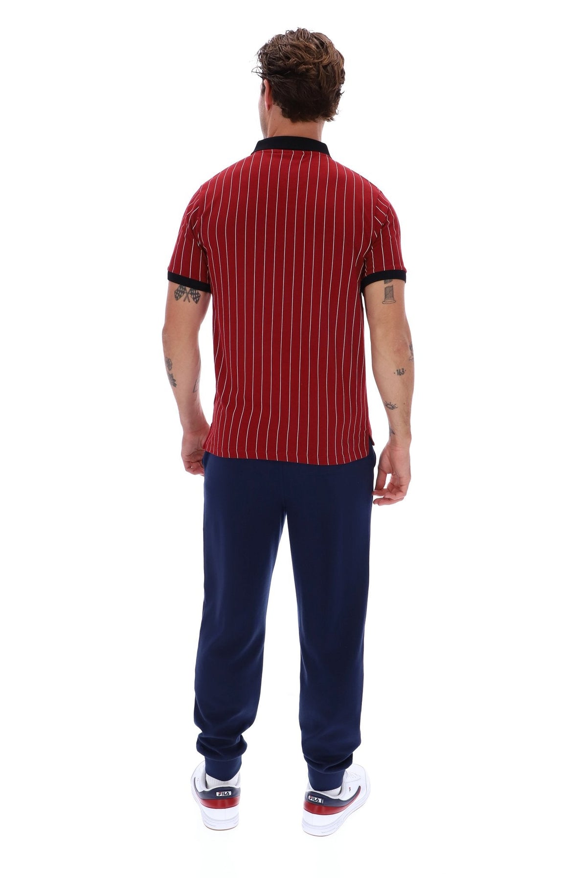 Sun Dried Tomato BB1 Classic Vintage Striped Polo - Sun Dried Tomato