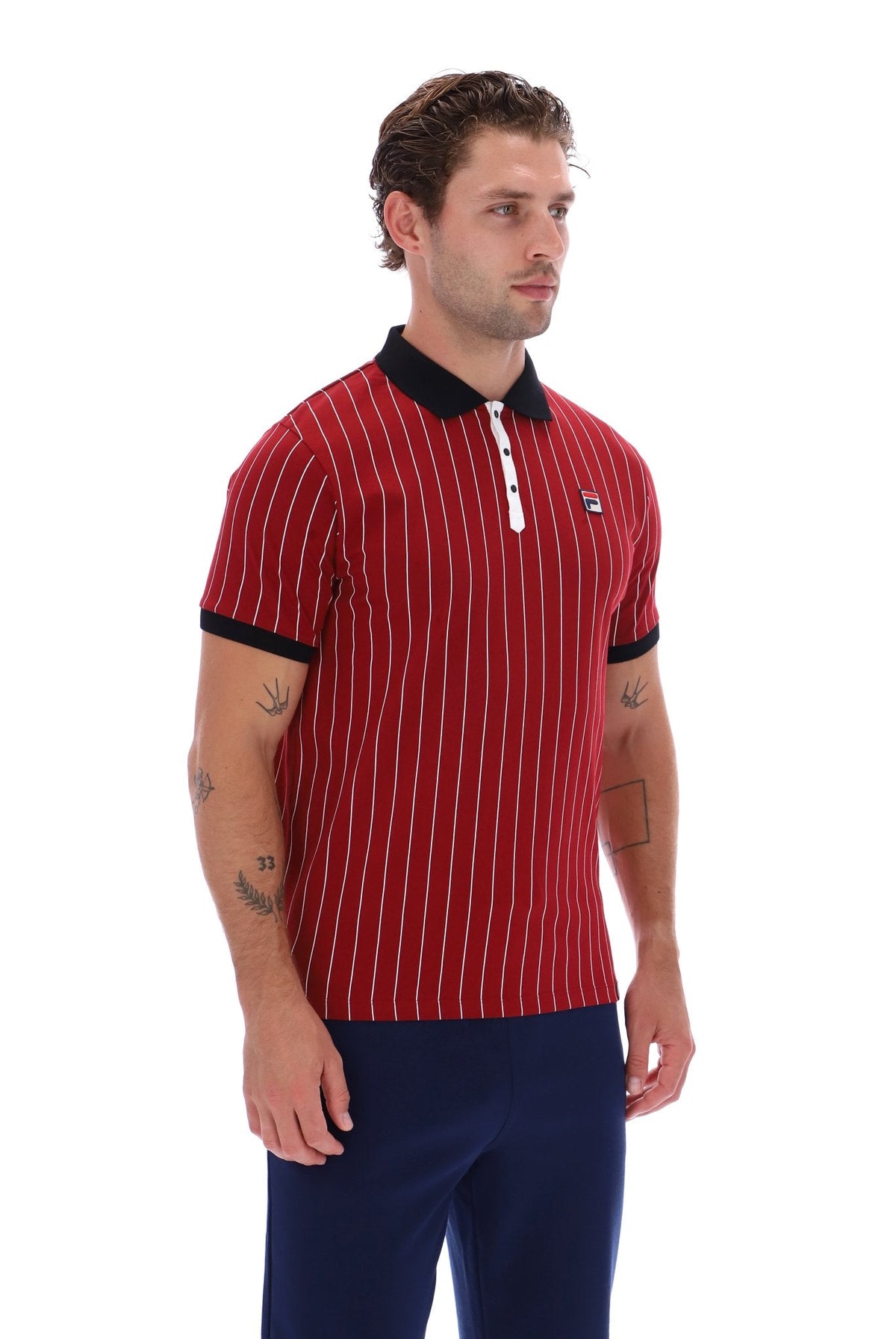 Sun Dried Tomato BB1 Classic Vintage Striped Polo - Sun Dried Tomato