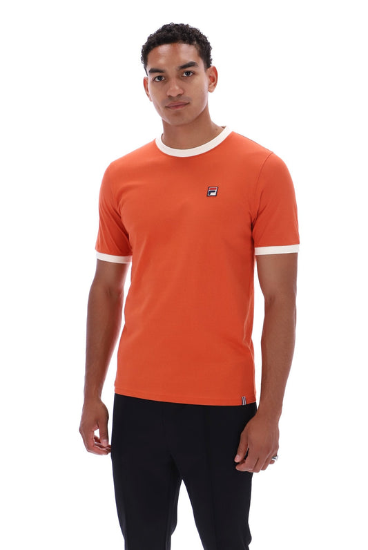 Burnt Ochre Marconi Essential Ringer T-Shirt - Burnt Ochre