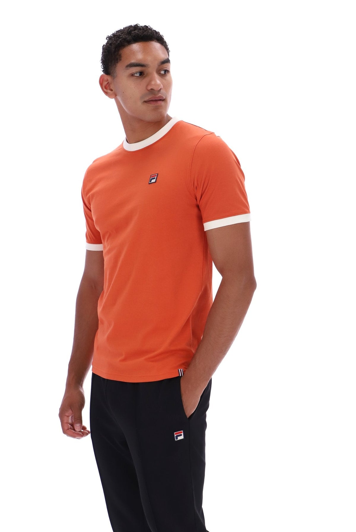 Burnt Ochre Marconi Essential Ringer T-Shirt - Burnt Ochre