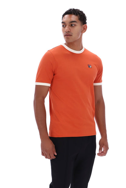 Burnt Ochre Marconi Essential Ringer T-Shirt - Burnt Ochre