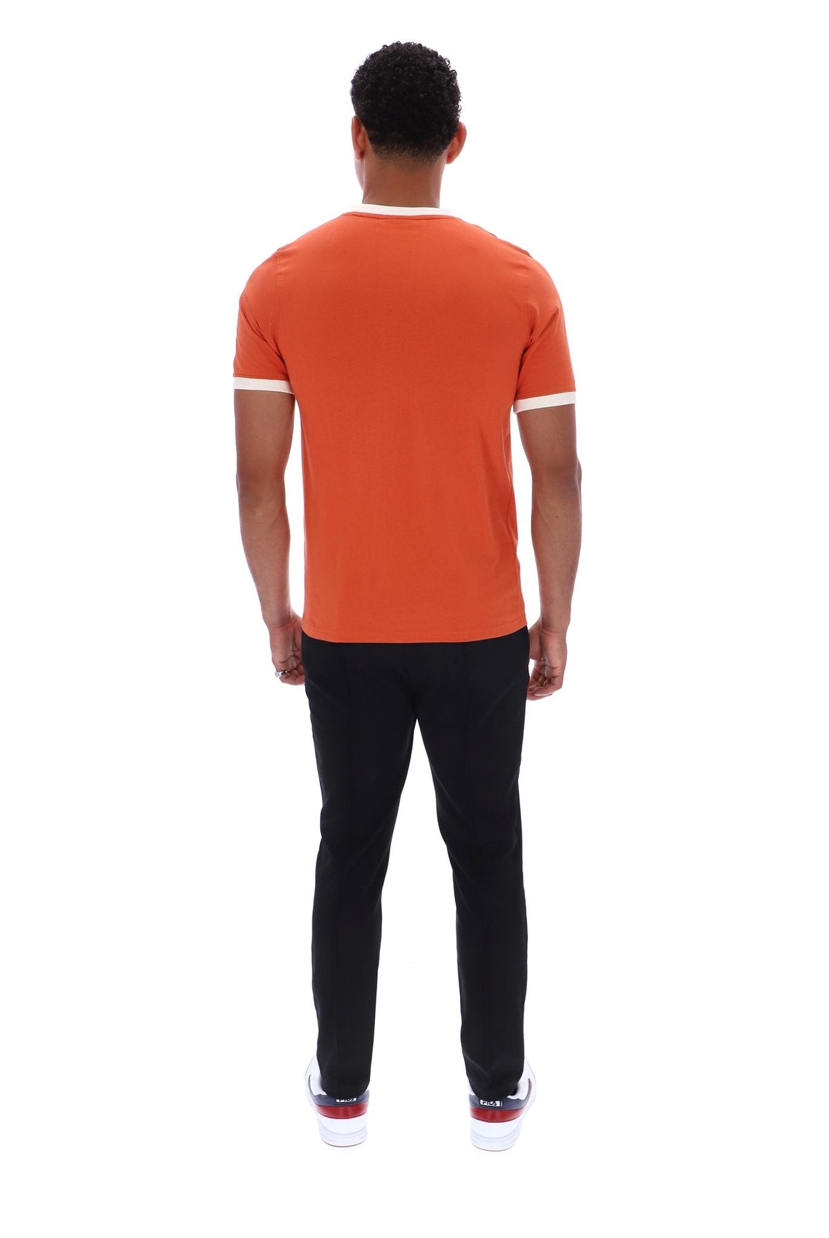 Burnt Ochre Marconi Essential Ringer T-Shirt - Burnt Ochre
