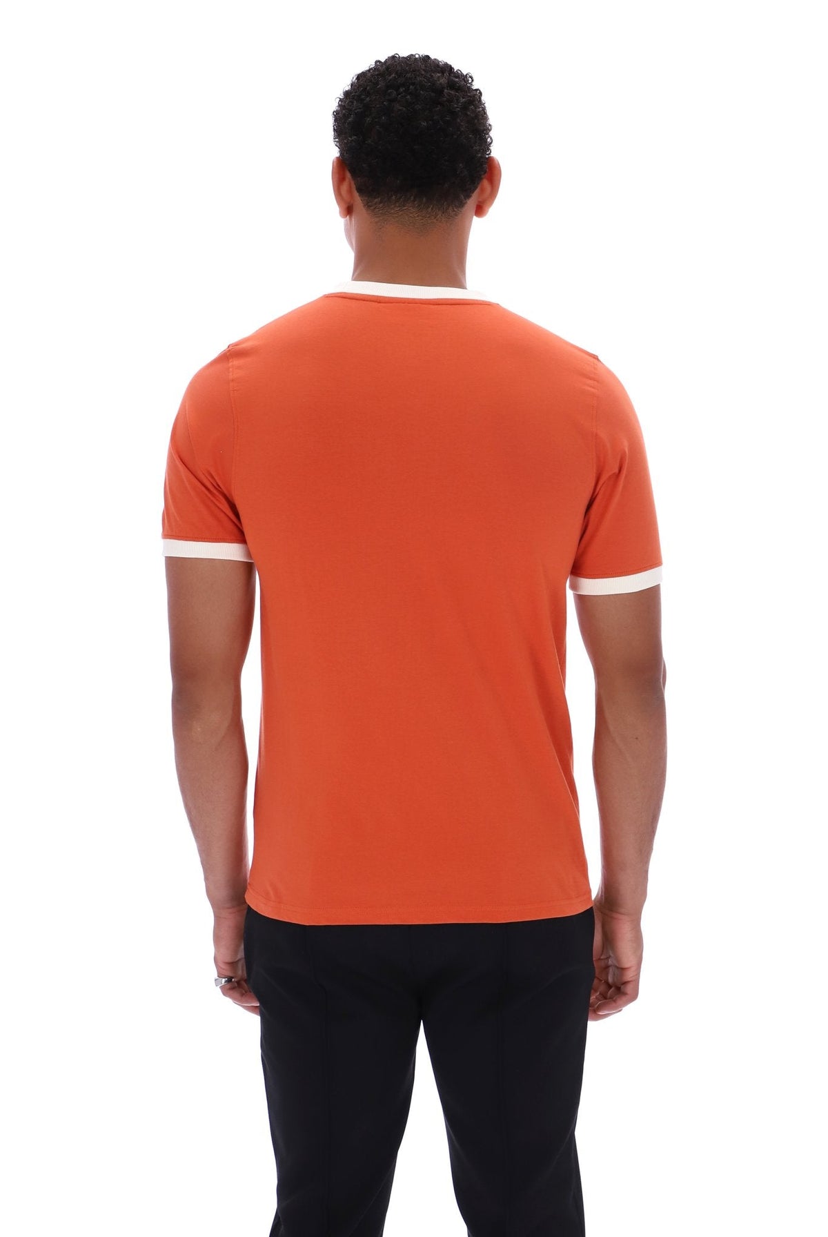 Burnt Ochre Marconi Essential Ringer T-Shirt - Burnt Ochre