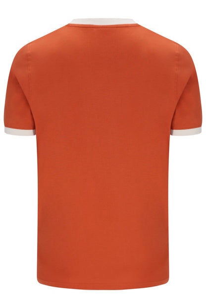 Burnt Ochre Marconi Essential Ringer T-Shirt - Burnt Ochre