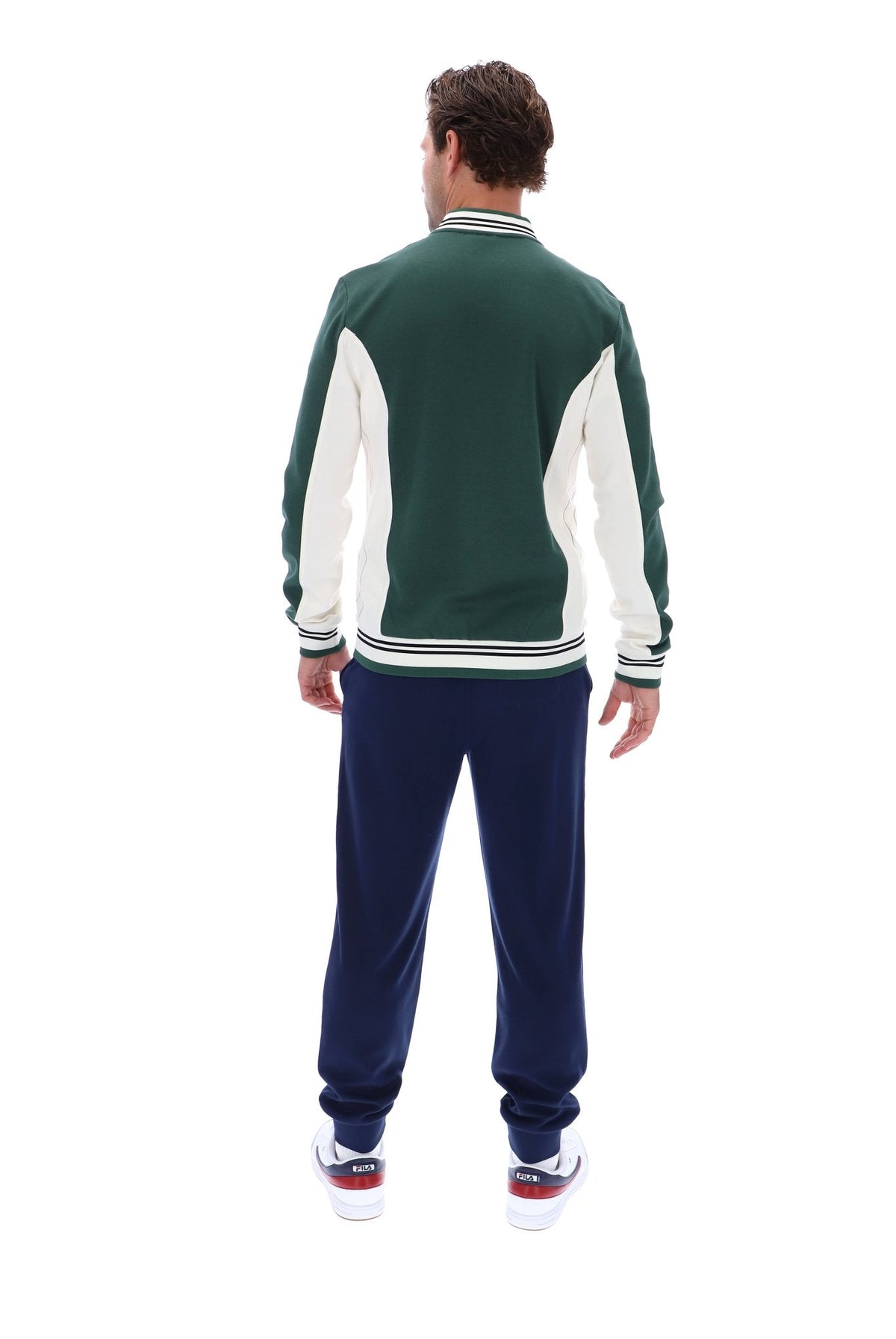 Pine Needle Settanta Baseball Track Top - Pine Needle