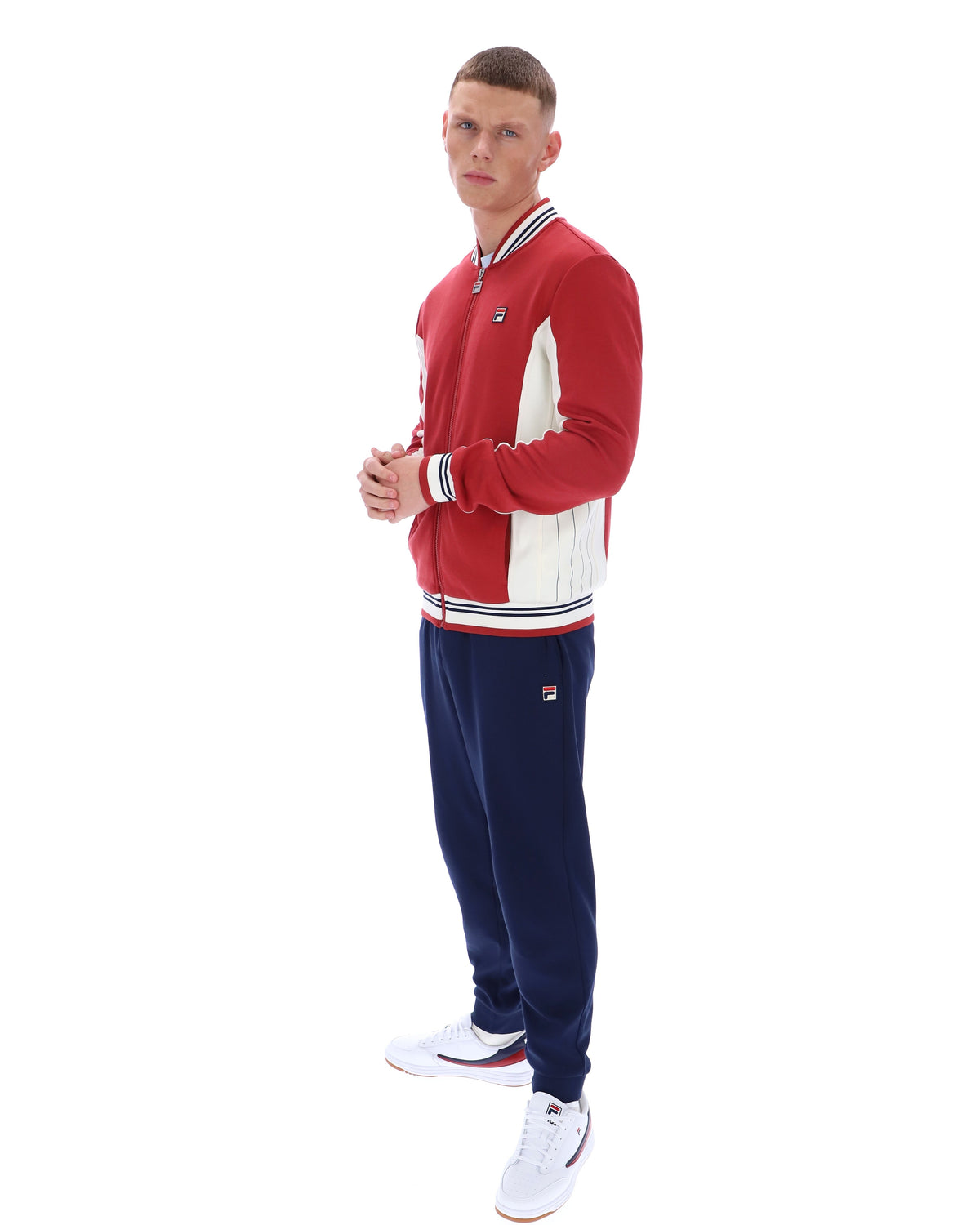 Garnet Settanta Baseball Track Top - Red