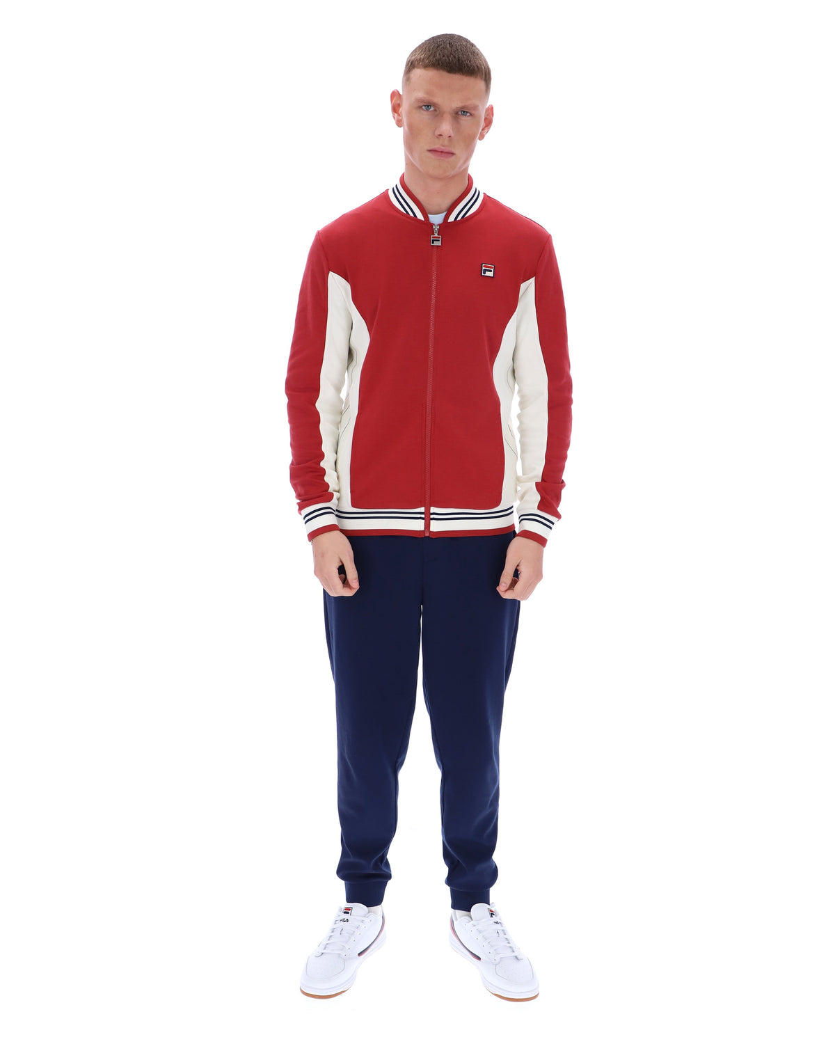 Garnet Settanta Baseball Track Top - Red