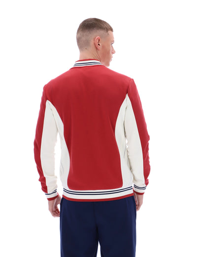 Garnet Settanta Baseball Track Top - Red
