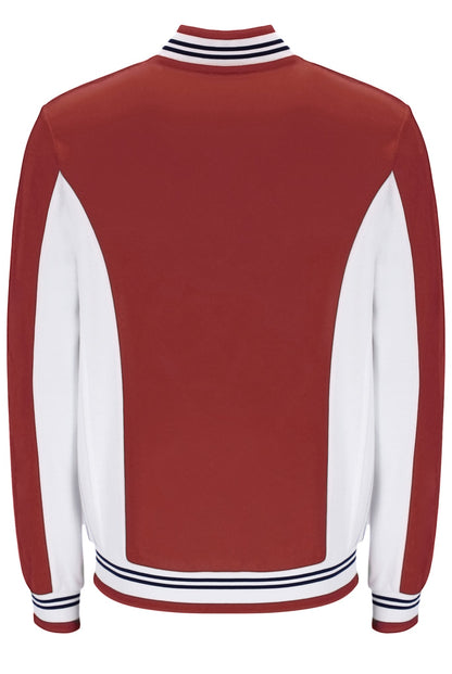 Garnet Settanta Baseball Track Top - Red