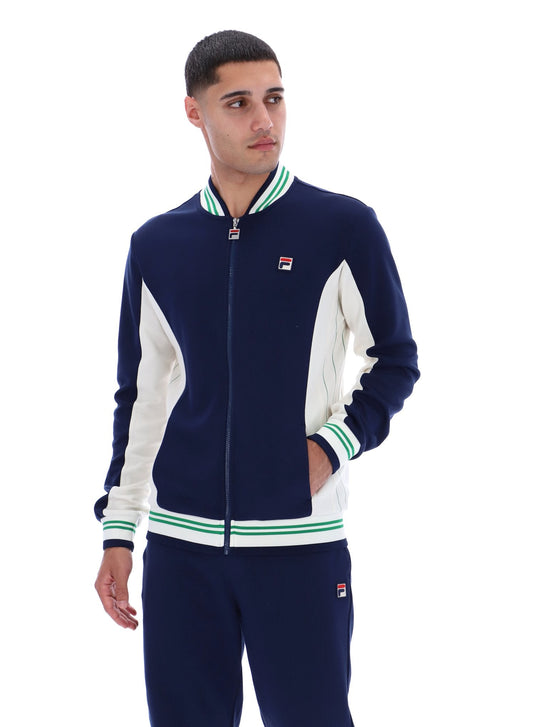 Fila Navy Settanta Baseball Track Top - Fila Navy