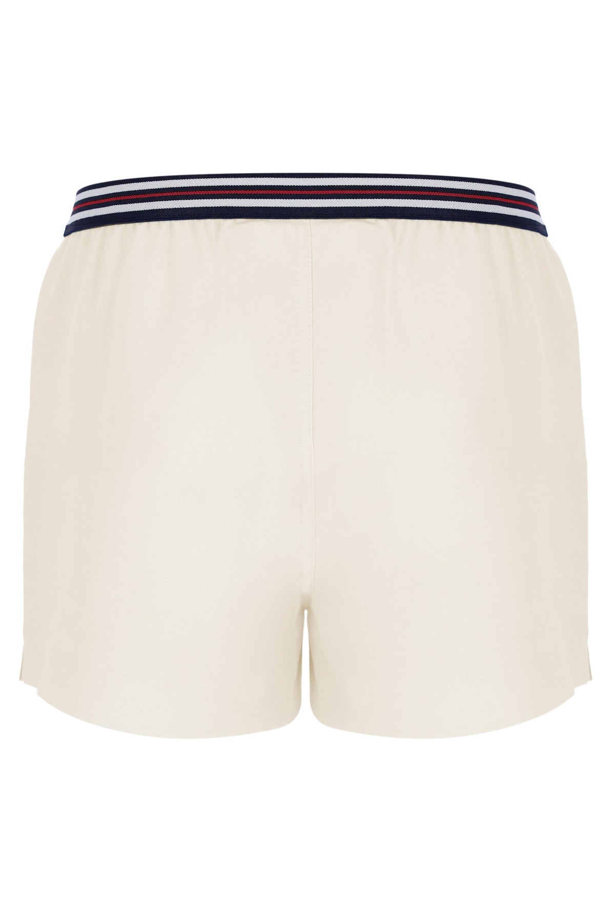 Gardenia High Tide Terry Pocket Stripe Shorts - Cream White