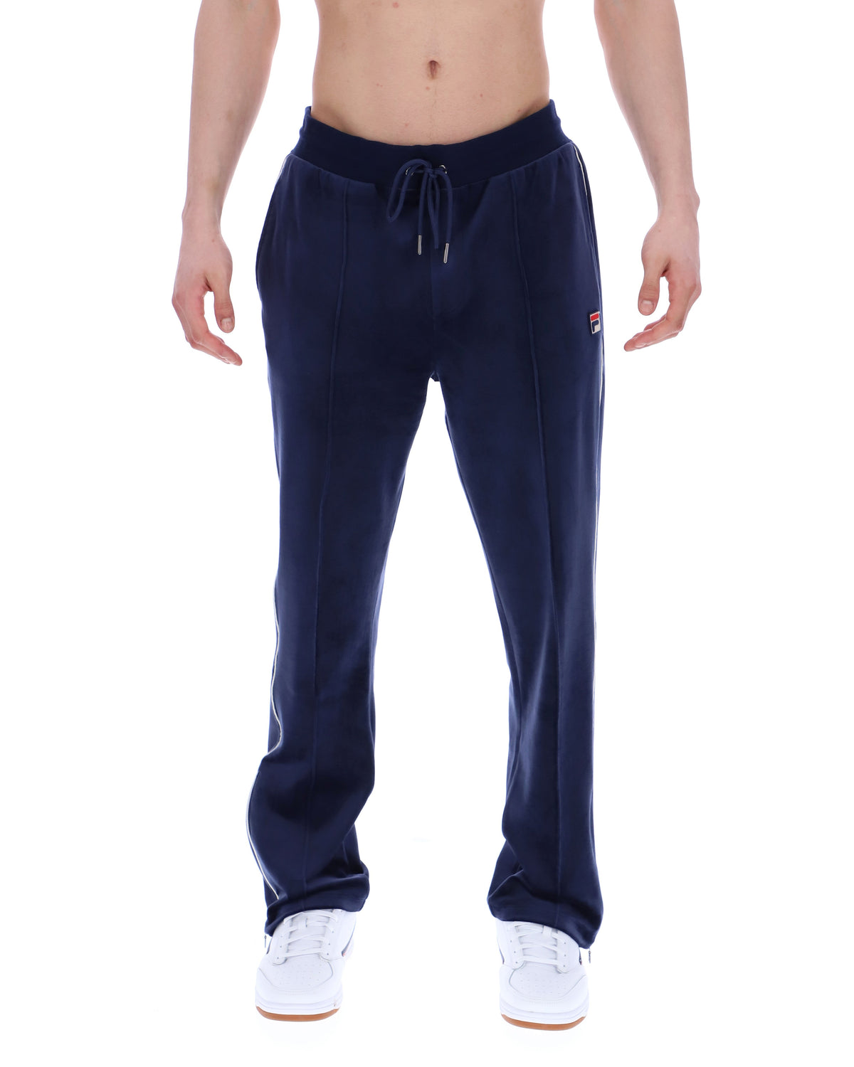 Fila Navy Fio Velour Straight-Leg Jogger - Navy