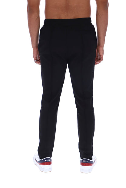 Black Molveno Pin Tuck Slim Leg Pants - Black