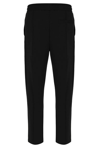 Black Molveno Pin Tuck Slim Leg Pants - Black