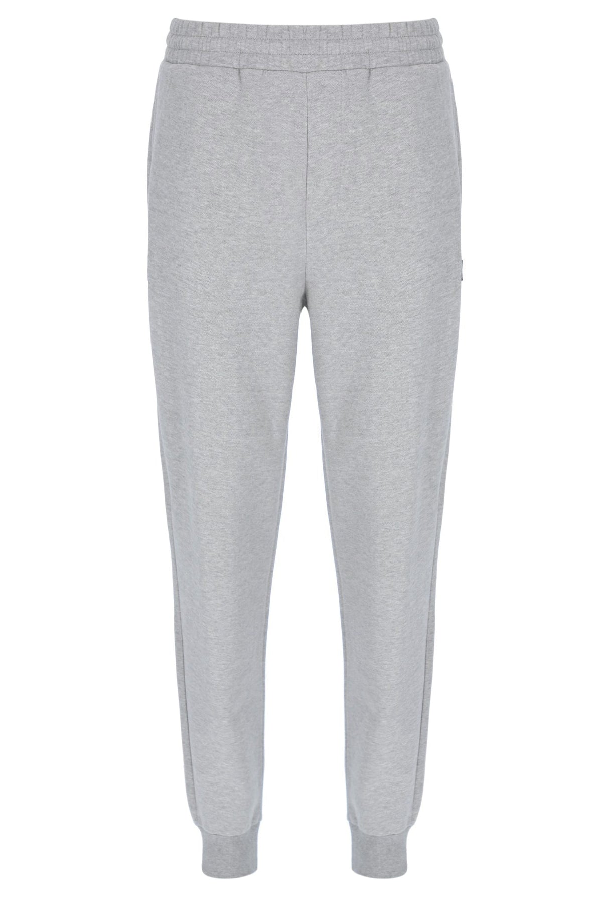 Grey Marl Visconti Tipped Cuff Track Pant - Light Grey Marl
