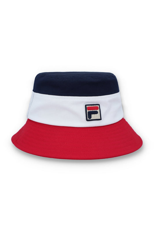 Multi Marco Tri-Colour Bucket Hat - Red