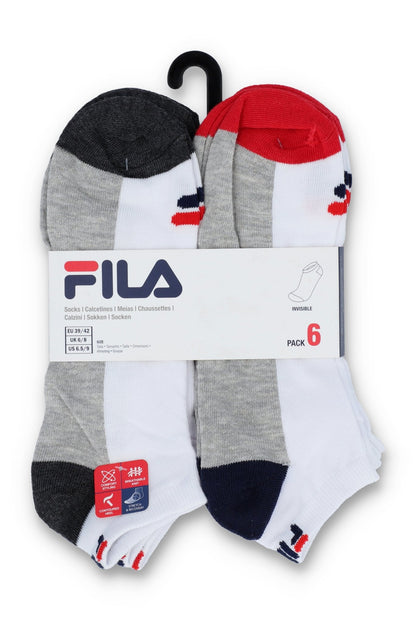 White 6 Pack Socks - White