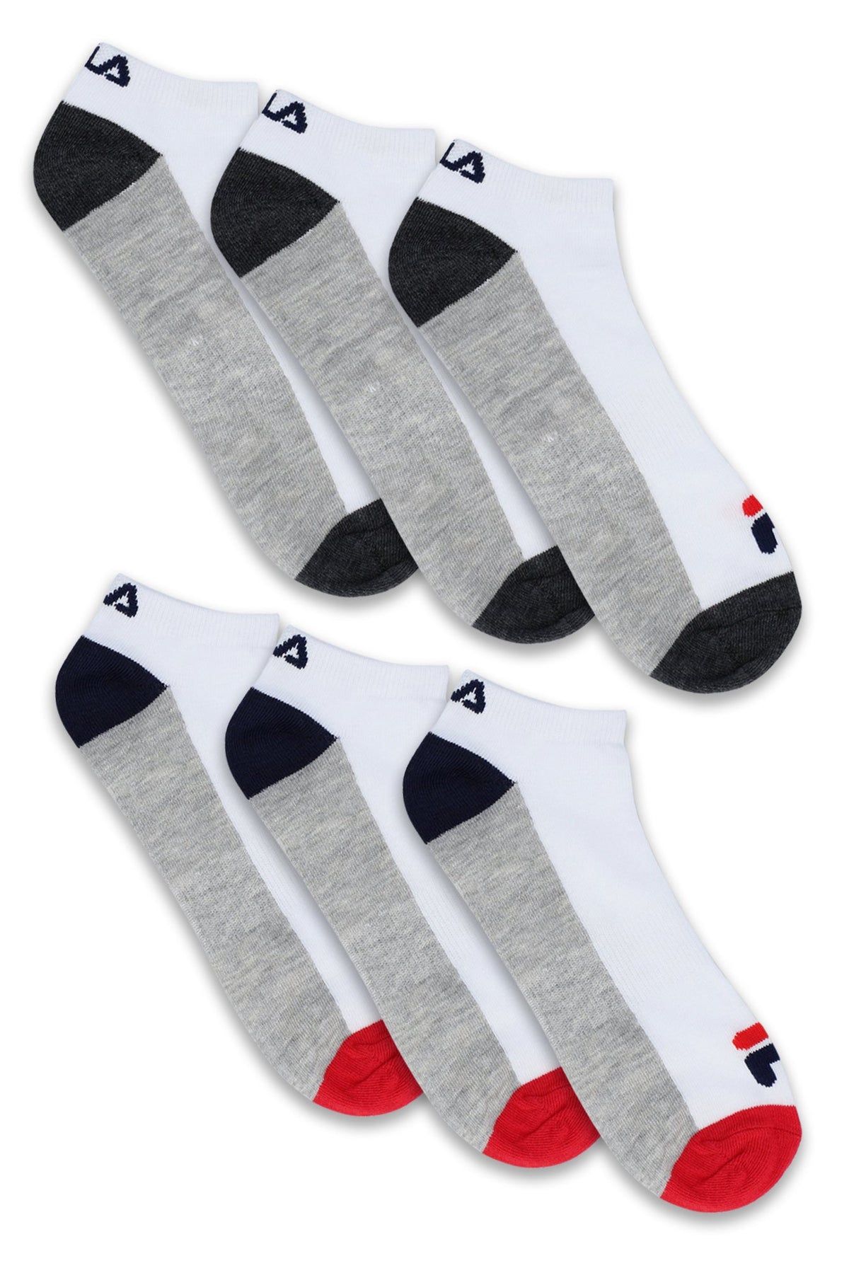 White 6 Pack Socks - White