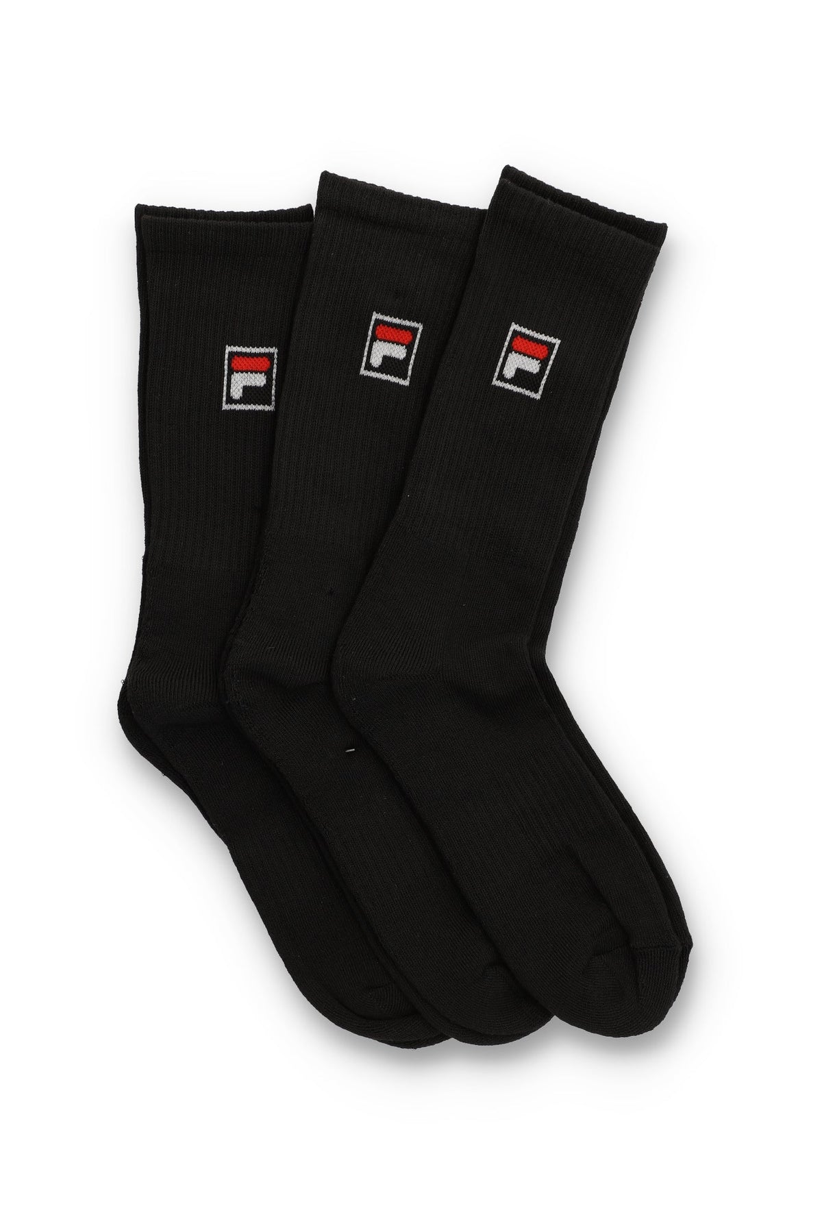 Black Goat 3 Pk Classic Crew Socks - Black