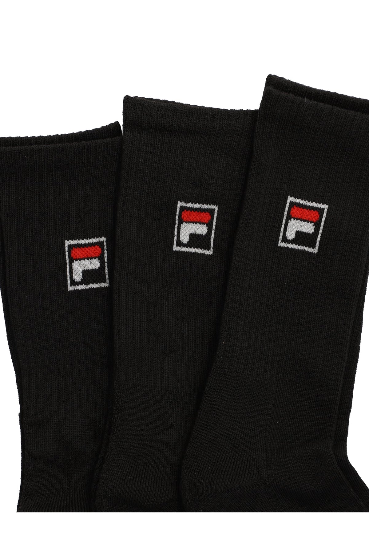 Black Goat 3 Pk Classic Crew Socks - Black