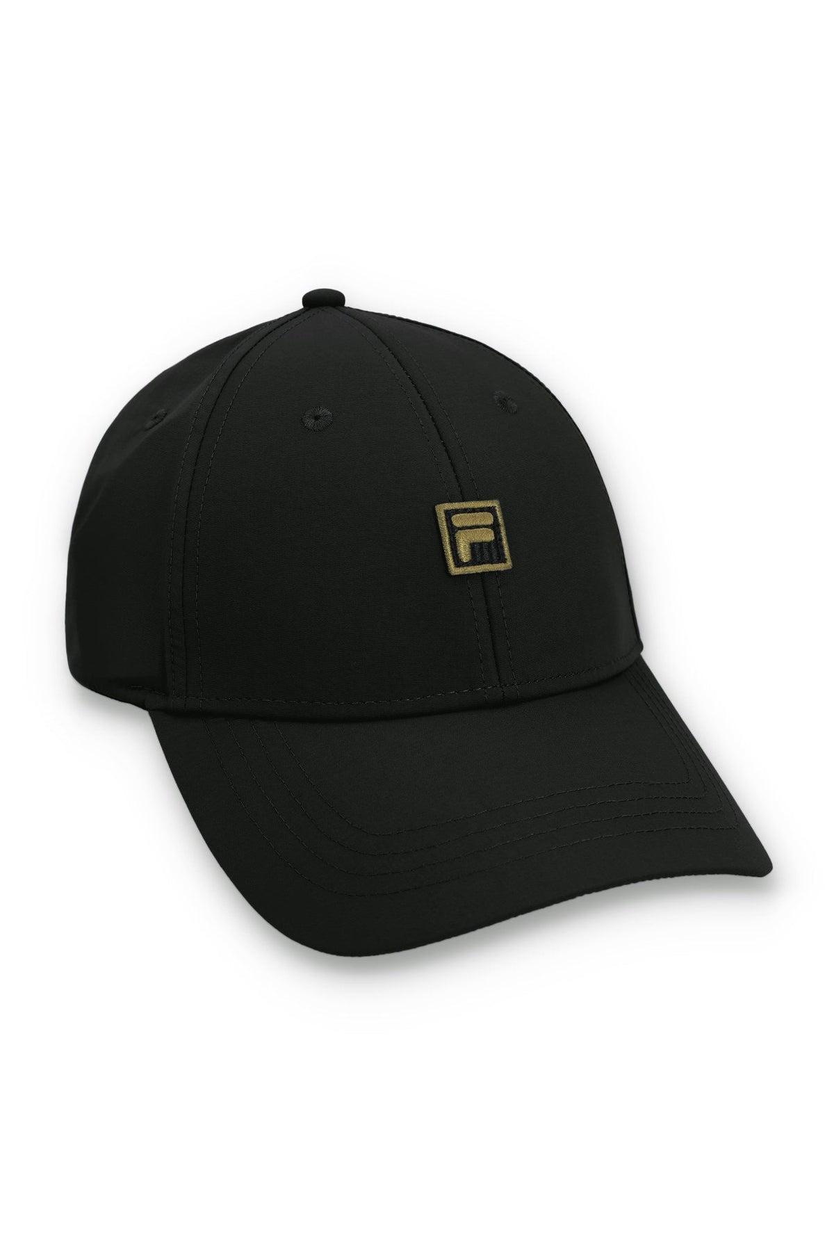 Rawry Plain Baseball Cap with Gold F-Box Logo - Black